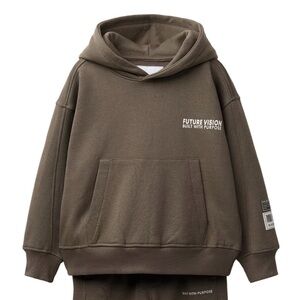 Zara Kids Olive Brown Hoodie